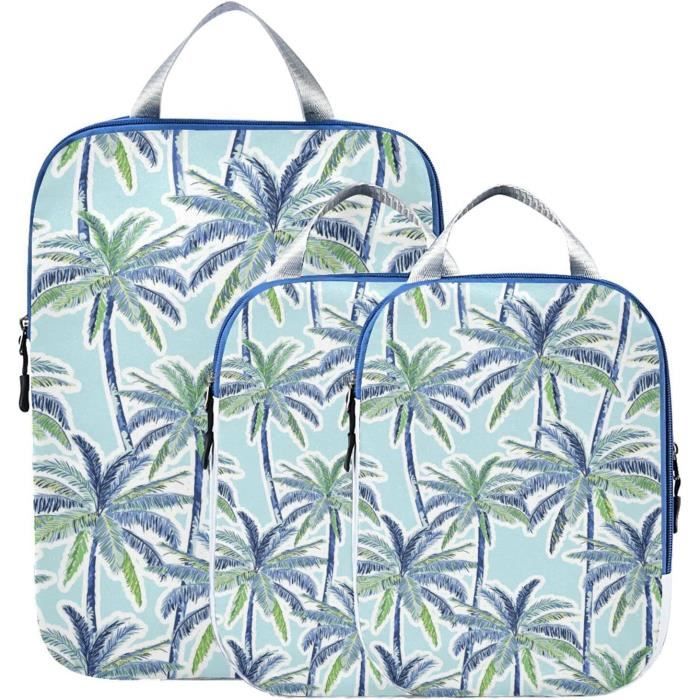 Lot De 8 Housses De Rangement De Voyage Essentials - Organisateur Valise Double Fermeture - 100% Polyester - Plusieurs Tailles - Noir