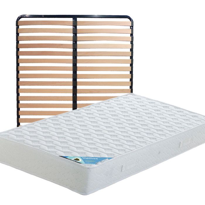 MALDIVES - Pack Matelas + Lattes 140x190 MALDIVES - Pack Matelas + Lattes 140x190