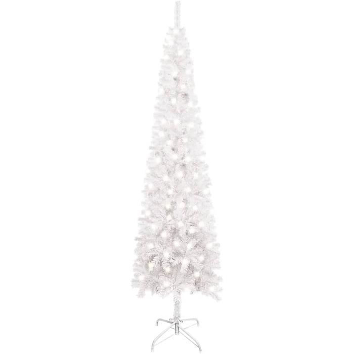 Sapin De Noël Artificiel 145 Cm Avec 300 LED - 8 Modes Lumineux, Branches Réglables, Pot Noir - 5