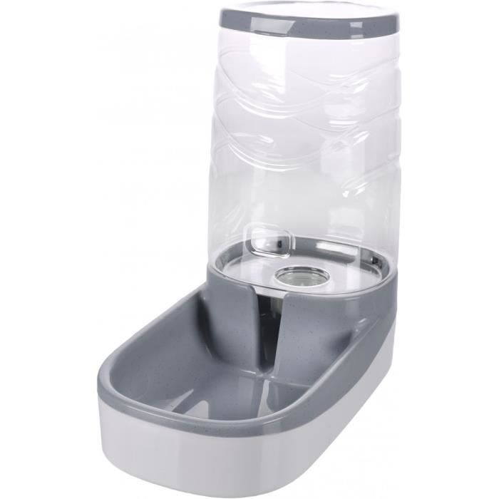 Distributeur d eau Fred 3500 ml. pour chien-Flamingo Pet Products 30 Gris