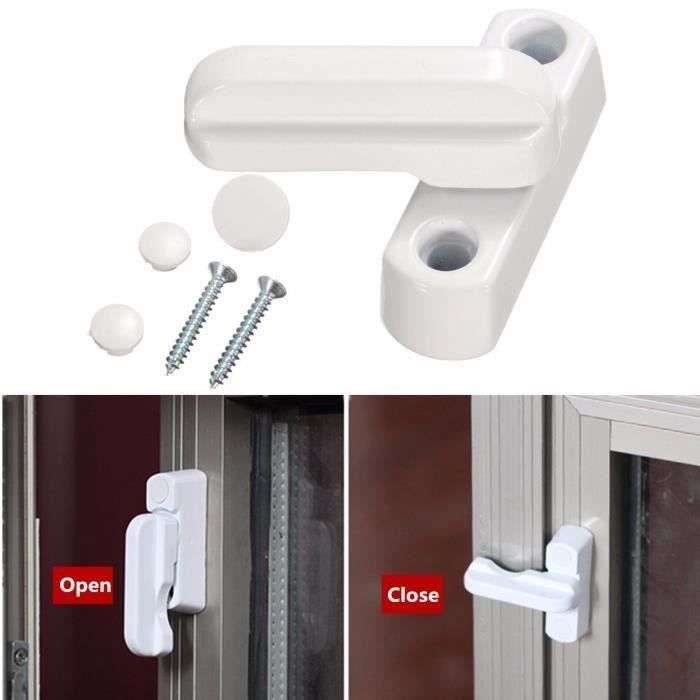 Verrous de Sécurité Fenêtres Portes PVC Avec 2 Vis An04085 Cdiscount Bricolage