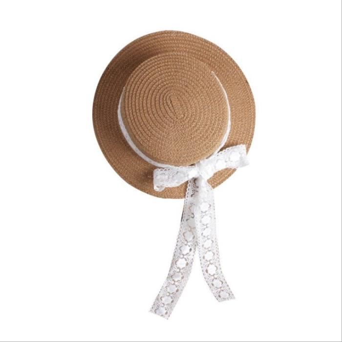 Chapeau de best sale paille bébé fille