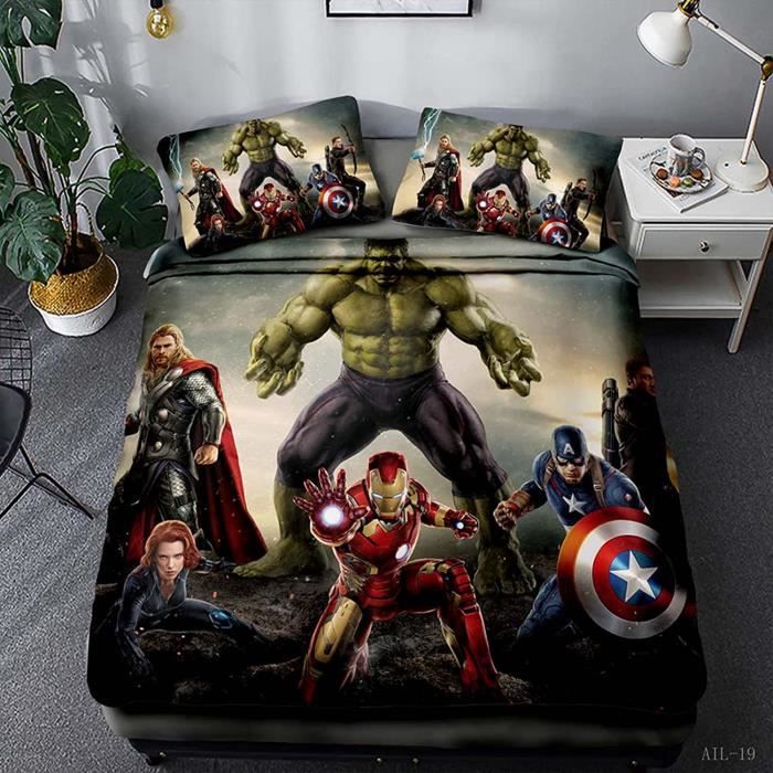Avengers parure de lit Marvel Comics couettes Serviette Coussin Couverture-vendu séparément