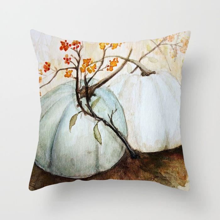 Coussin Décoratif Halloween 16x16 Pouces - Bleu - Occasion