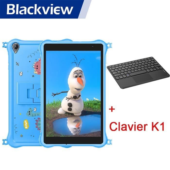 BLACKVIEW Tab 50 Kids Tablette Enfant 8 HD 6Go+64Go-SD 1To 5580mAh Android 13 Wifi Contrôle Parental Bleu Avec Clavier K1