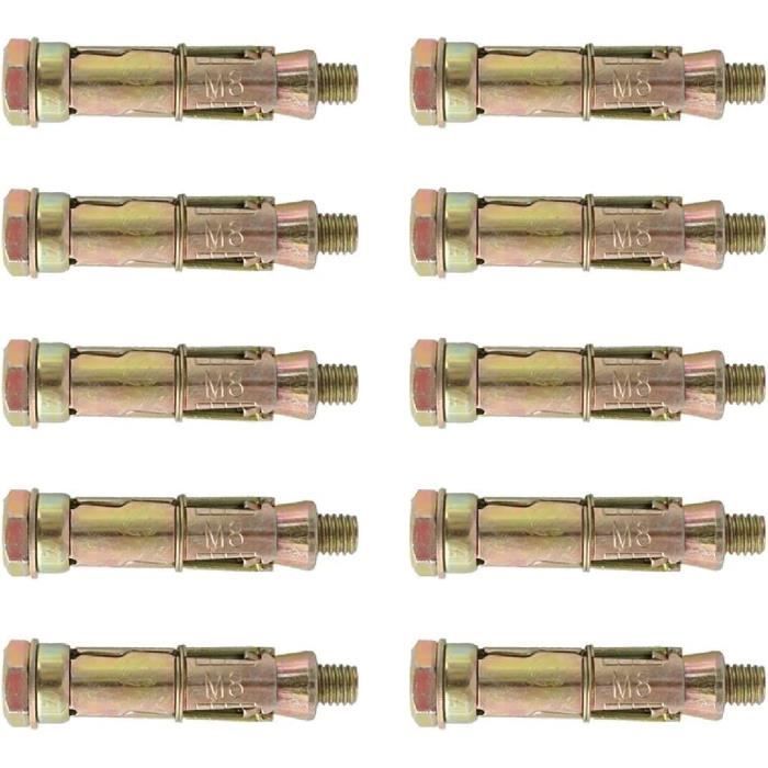 Prime-Line 9186361 Lot De 10 Vis à Tête Bombée à Six Pans Creux
