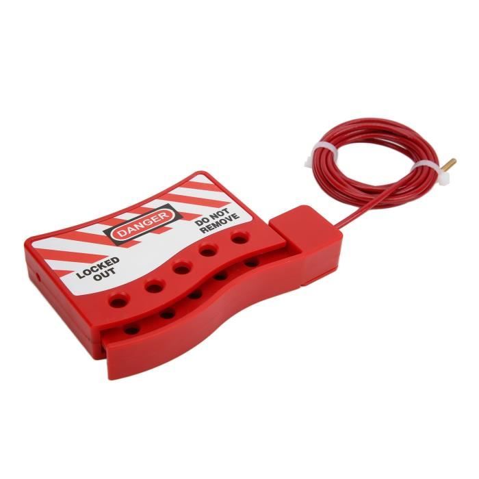 Cadenas De Sécurité Pour Câble Hughes Autoformers - Antivol Noir Pour équipements Extérieurs