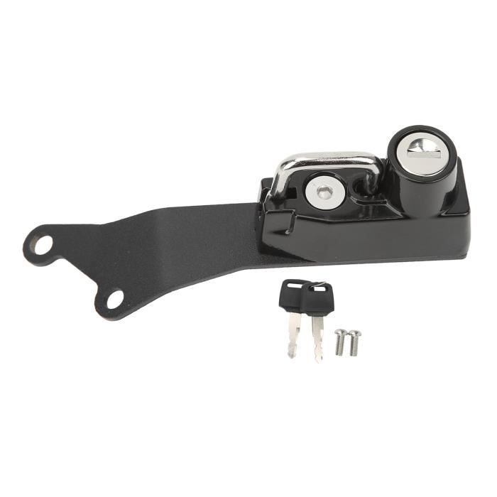 Serrure Antivol Pour Casque De Moto – Métal, Universelle 22-26 Mm, Livrée Avec 2 Clés