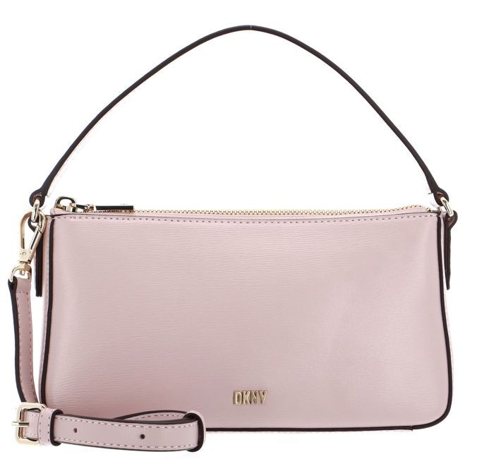 DKNY Sac à épaule bandoulière saumon en cuir pour femme - Bryant Park ...