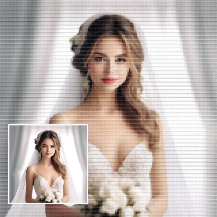 Kit Diamond Painting Personnalisé 5D - Transformez Vos Photos En Œuvre D'Art - 50x50cm