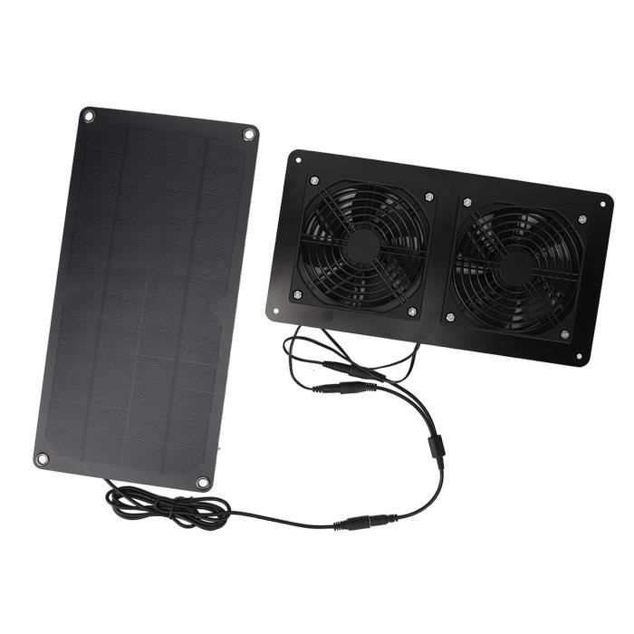 Ventilateur Solaire 12V 10W Aoresac - Extraction Pour Grenier, Serre, Camping-car - Matériau ABS, Installation Facile