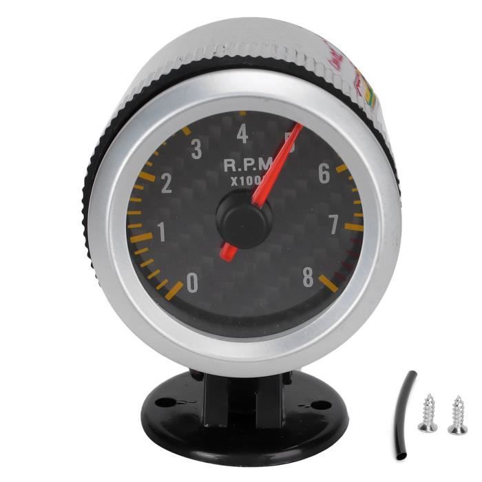 Compte-tours Voiture Keenso 3,75 Pouces 0-8000 Tr/min - LED Réglable, 12V, Pour Moteurs 4/6/8 Cylindres