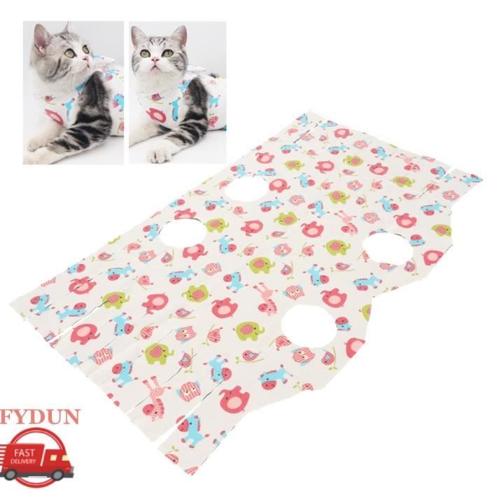 Comparer les prix de FYDUN Combinaison de récupération chirurgicale pour chat Prévient léchage Empêche chat convalescence abdominale
