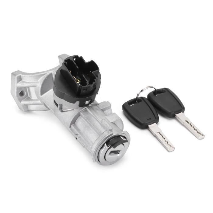 Antivol De Batterie Pour Vélo Électrique - Serrure D'Allumage Avec 2 Clés (Noir)