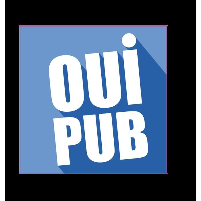 Autocollant "Oui Pub" Rond Bleu Pour Boîte Aux Lettres - Marque HADEXIA - Neuf Made In France