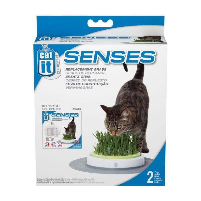 CAT IT Recharge jardin d'herbe à chat Senses