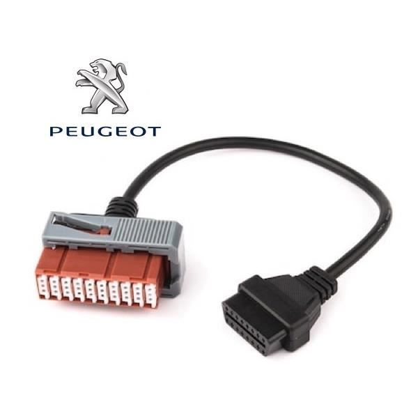 Adaptateur automobile - ICARSOFT - Peugeot - 30 broches vers OBD2 - Universel - Voiture Adaptateur automobile - ICARSOFT - Peugeot - 30 broches vers OBD2 - Universel - Voiture