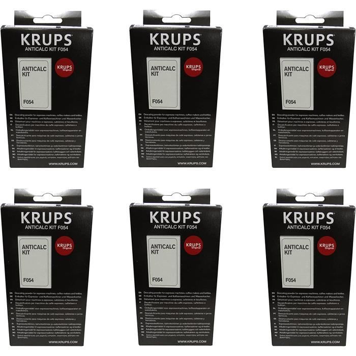 Détartrant d'origine Krups F054 Lot de 6 sachets poudre détartrante 2  sachets de 40 g - Cdiscount Maison