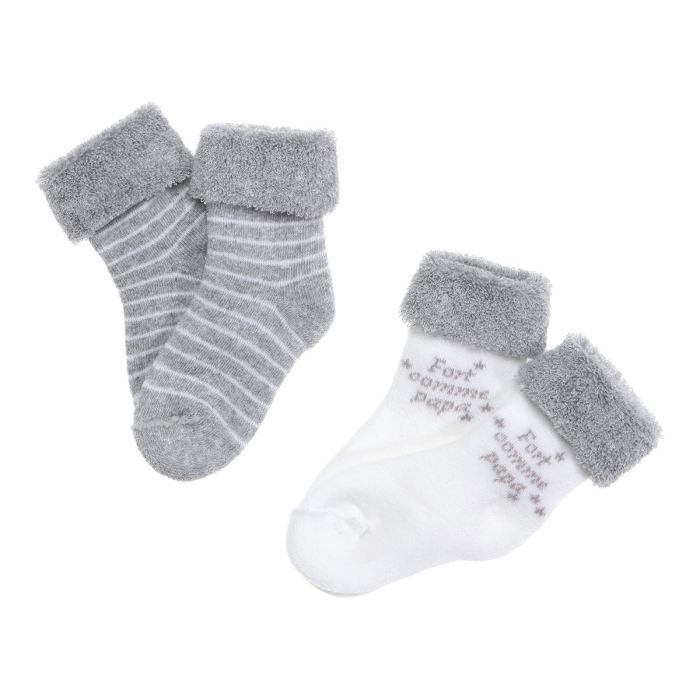 Lot De 2 Paires Chaussettes Bebe Garcon Cdiscount Pret A Porter
