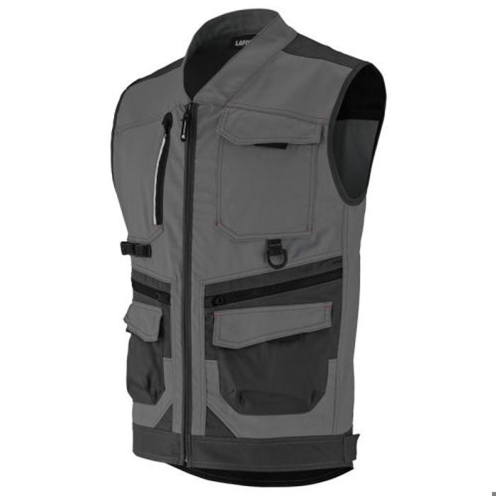 Gilet - LAFONT - TROWEL.L3 - multiples rangements - renforts épaules et dos - fermeture zip reverse Gilet - LAFONT - TROWEL.L3 - multiples rangements - renforts épaules et dos - fermeture zip reverse