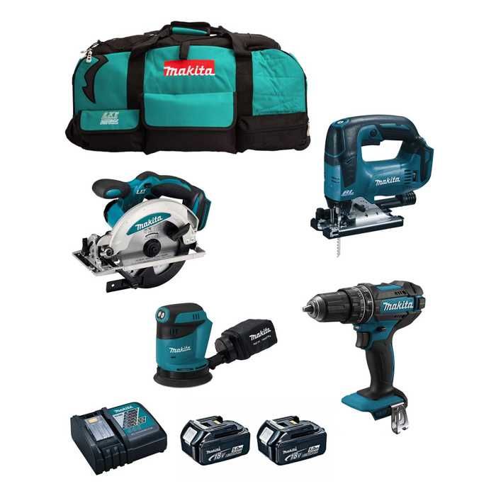Kit MAKITA DHP482 DSS610 DJV182 DBO180 2 x 5 0 Ah DC18RC LXT600