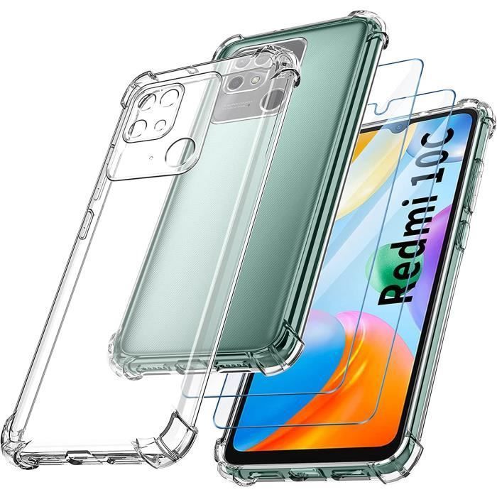 Pack Coque Silicone Transparente + Verre Trempé Pour Xiaomi Redmi 10C - Little Boutik