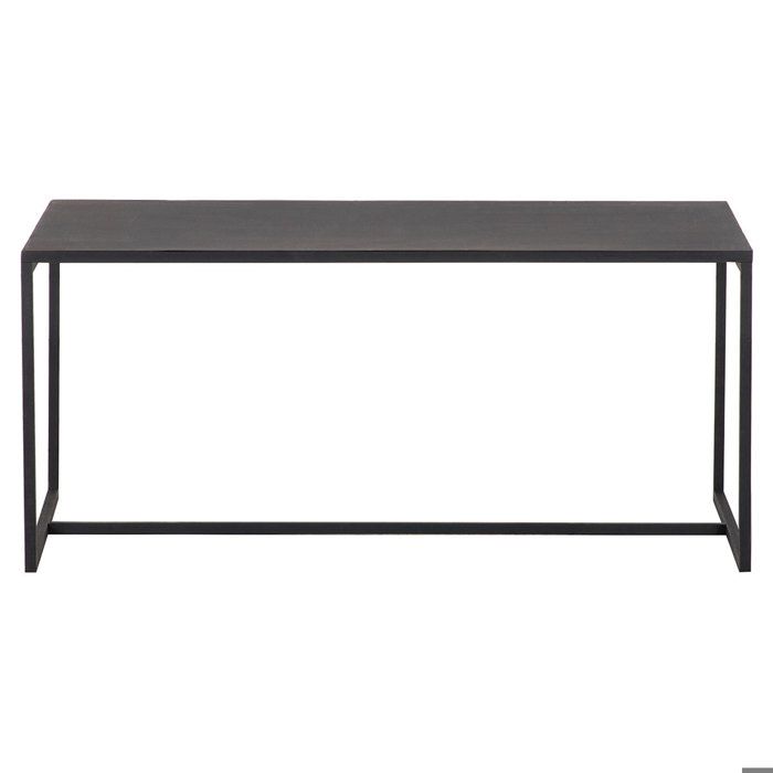 Miliboo Table basse industrielle métal noir KARL Cdiscount Maison