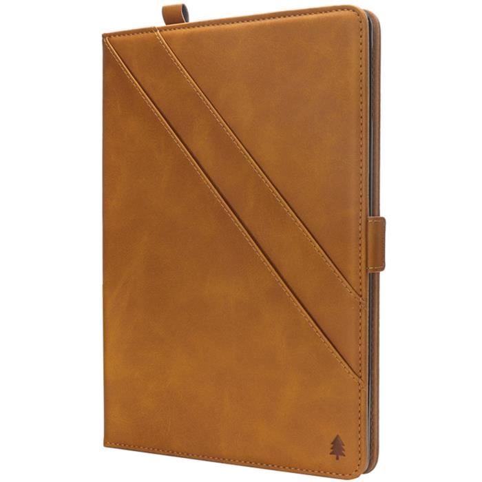 IPad Pro 12.9 2018 Coque Etui Etui en Cuir Housse de Protection avec Support Fonction et Pochette iPad Pro 12.9 2018 Marron Cdiscount Informatique