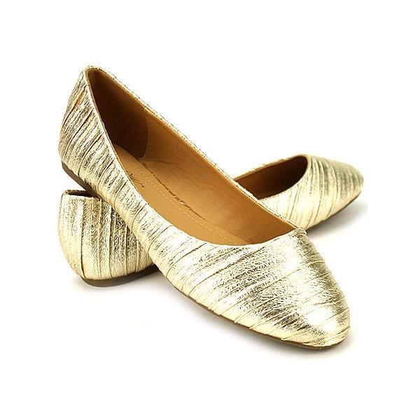 ballerine homme dorée