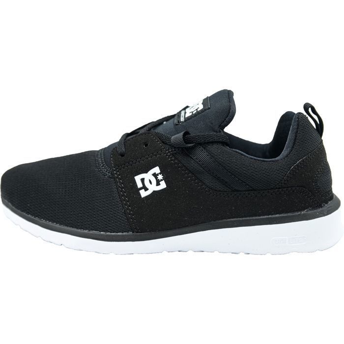 Baskets Homme - DC Shoes - Heathrow Black/White - Confort et légèreté - Lacets