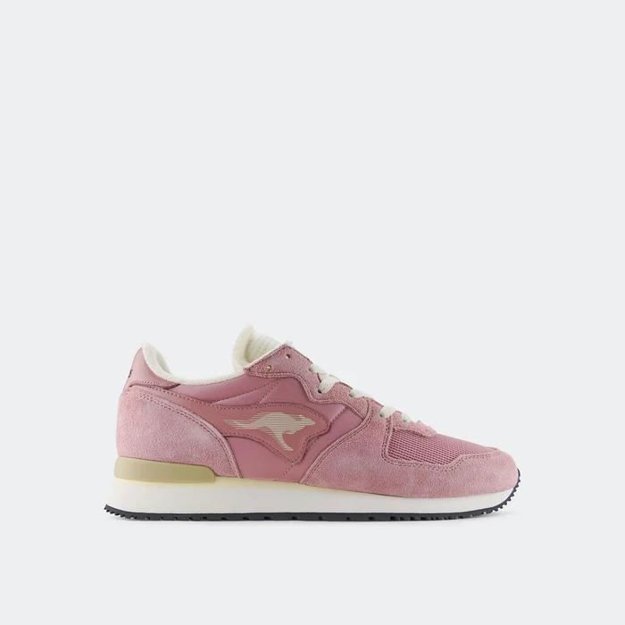 KangaROOS Baskets KangaROOS Aussie Mono - rose - 38 - Homme - Adulte - Textile - Plat - Lacets