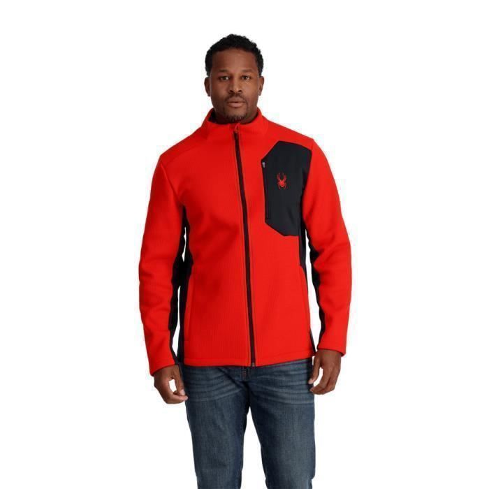 Polaire de ski Spyder Bandit Homme Rouge XL Volcano