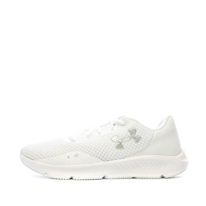 Chaussures de running UNDER ARMOUR Charged Pursuit 3 Blanc Homme Tige en mesh respirant Cdiscount Sport