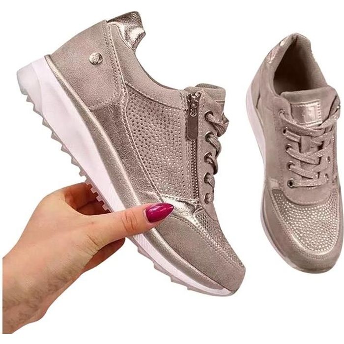 Lukcolor Basket Mode femmes pompes d contract es fond pais chaud