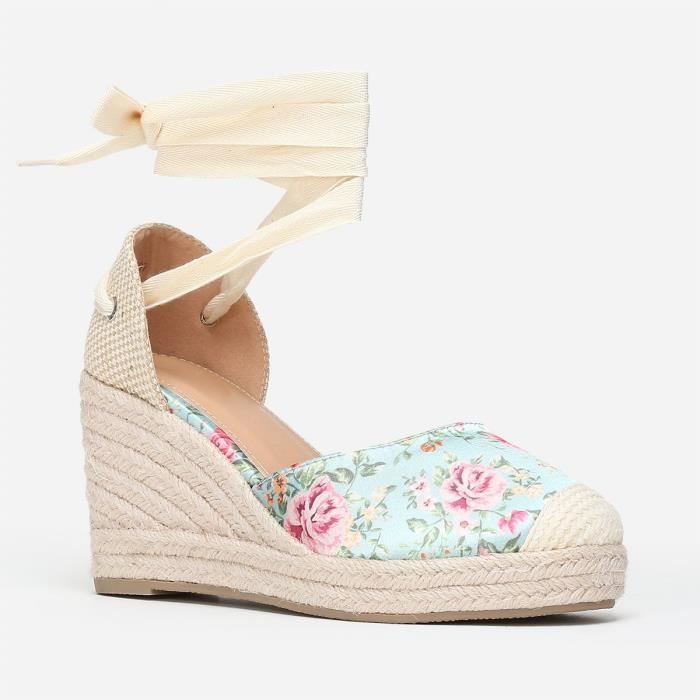 Espadrilles sales compensées vertes