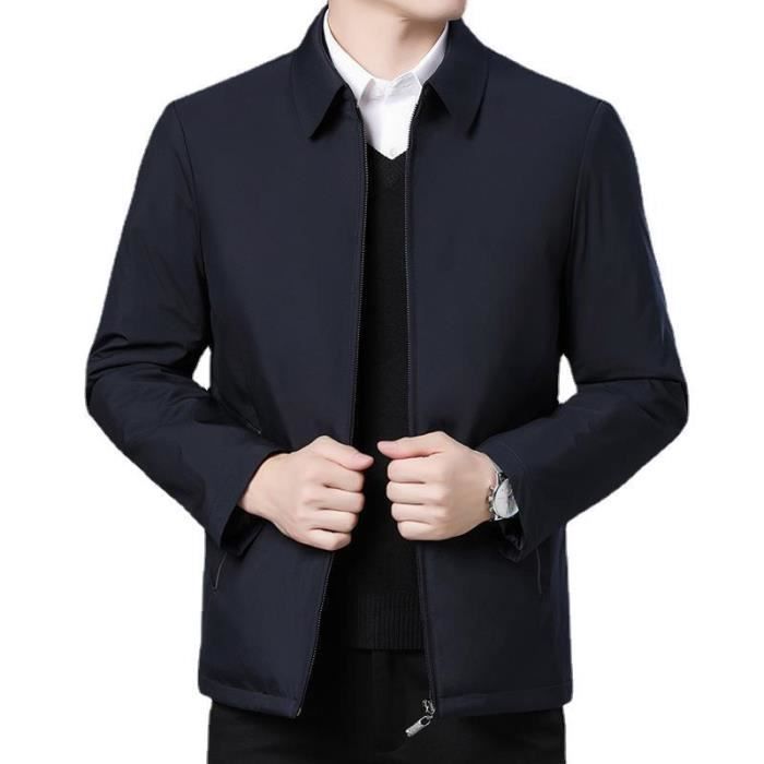 Veste Blazer Homme Style Chinois - Col Mandarine Montant - Coupe Décontractée - Automne/printemps - Taille XL