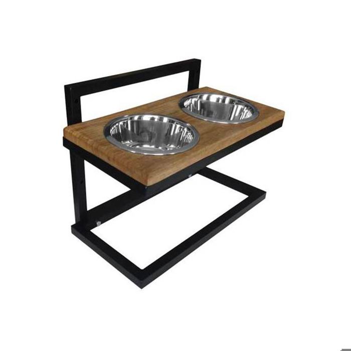 Meilleurs prix pour Porte gamelles réglable en bois sur pied