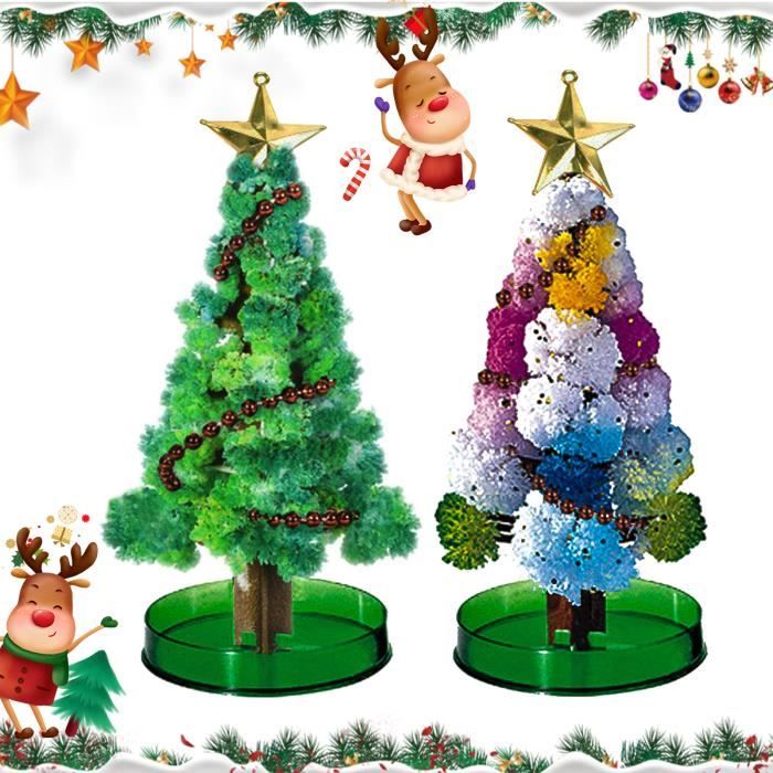Lot De 3 Arbres Magiques De Noël à Faire Pousser - Kit Scientifique Enfant, Décoration Festive DIY
