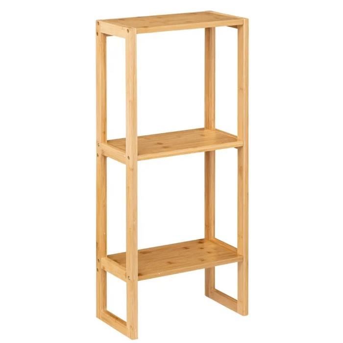 WENKO Étagère De Cuisine Triago 3 Tablettes - Métal Chromé Argent Brillant, 33 X 73 X 20.5 Cm