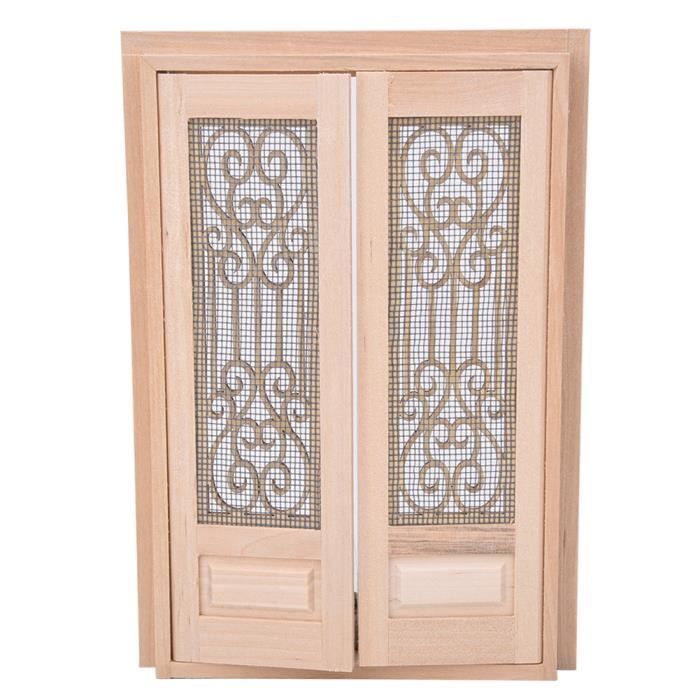 Porte Creuse En Bois 1:12 – Accessoire Miniature Maison De Poupée – Décoration Réaliste Accessoire Maison Poupée Bois