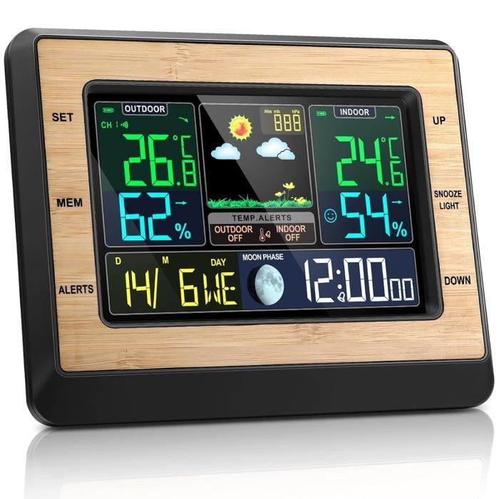 🌦️ Station Météo Konsen KS-389A – Sans Fil – Capteur Extérieur – Thermomètre Hygromètre – NEUF