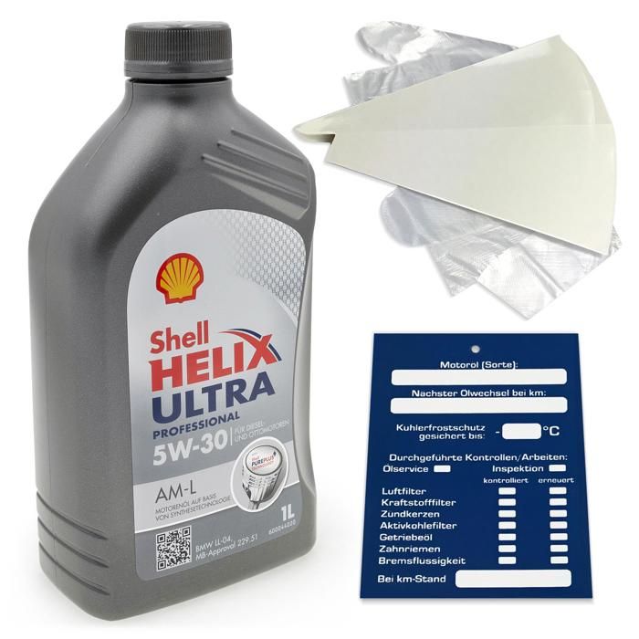1 Litre Original Shell Helix Ultra Prof. AM-L 5W30 Huile 550040555 229. ...