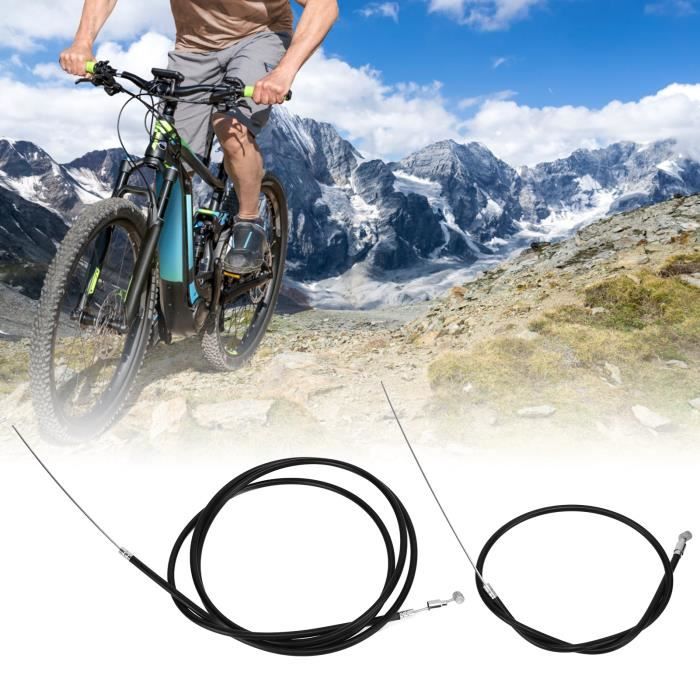 Kit Câble Et Gaine De Frein VTT 5m X 5mm - Pour Freins Avant/arrière, Intérieur Gaine + Fil, Universel