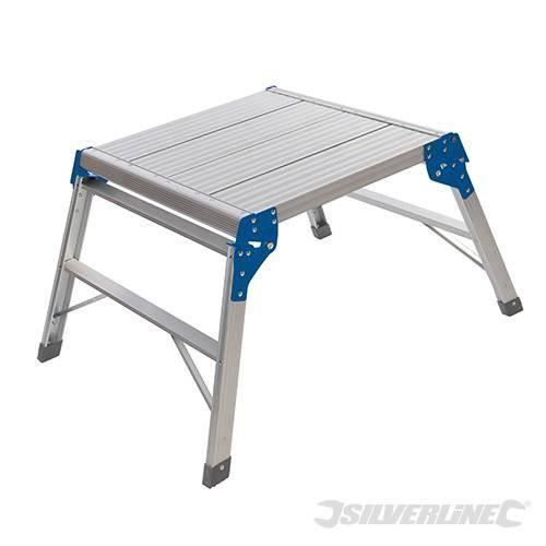 Escabeau SILVERLINE Plateforme pliante Aluminium anodisé 150 Kg 6 5 kg