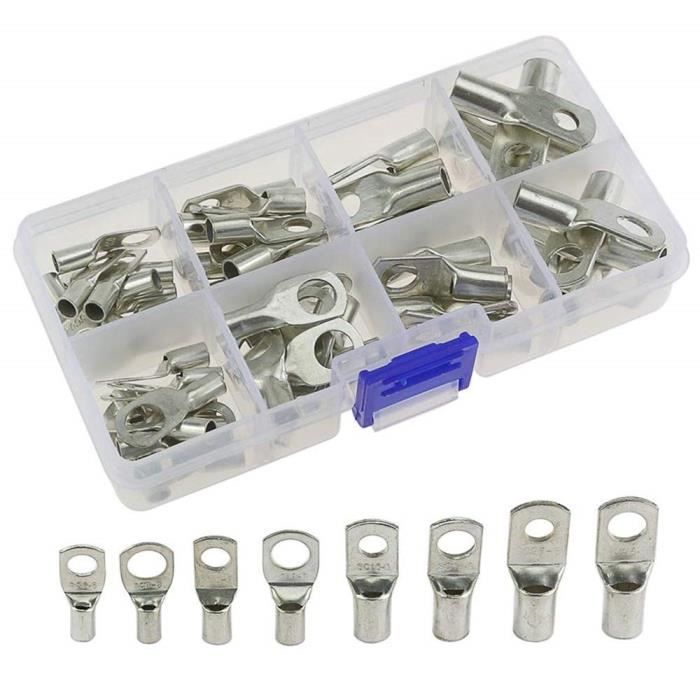 Kit 140 Pièces Cosses De Fil De Cuivre - Embouts De Câble De Batterie - États-Unis