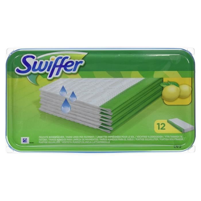 Swiffer Set de 12 Lingettes Humides pour Balai - Achat ...