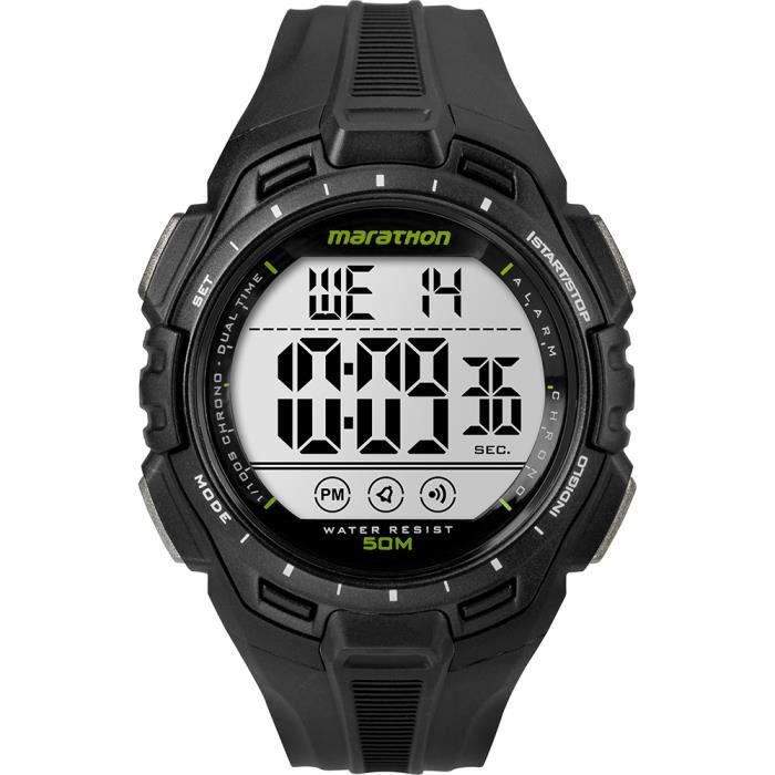 Montre num rique pleine taille Timex Marathon Noir Achat