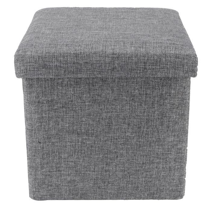 TMISHION Banc ottoman de rangement Pouf de Rangement Pliable Tabouret