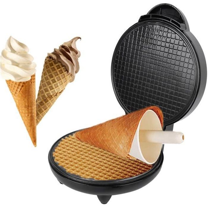 Machine durable de cornet de crème glacée, gaufrier, EU 220V pour la maison d'accessoires de cuisine de restaurant