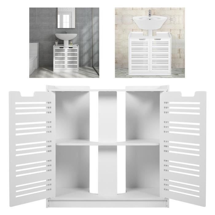 Armoire Murale Rétro Double Porte Vitée - Rangement 3 Niveaux Avec Porte-Serviettes, Bois Naturel 63x18x60 Cm